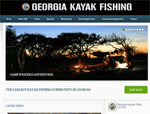 Tablet Screenshot of georgiakayakfishing.com